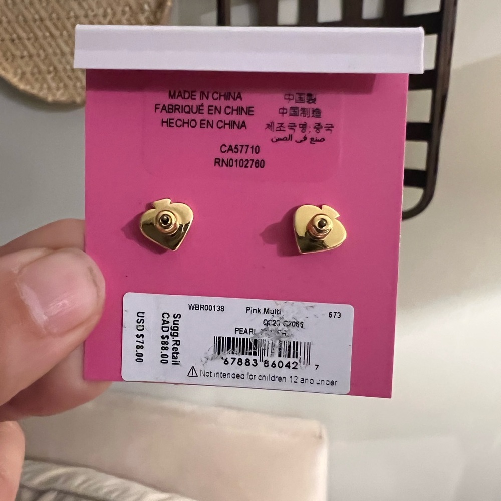 NWT Kate Spade Pearl Power Drop Earrings - Picture 3 of 7